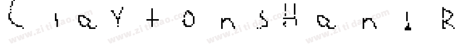 ClaytonsHand Regular字体转换